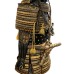 # 9670 Fantastic Late Edo era Japanese Samurai Complete Armor Suit, Gilt Crescent Kabuto with Beast Maedate
