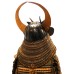 # 9670 Fantastic Late Edo era Japanese Samurai Complete Armor Suit, Gilt Crescent Kabuto with Beast Maedate