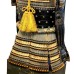 # 9670 Fantastic Late Edo era Japanese Samurai Complete Armor Suit, Gilt Crescent Kabuto with Beast Maedate