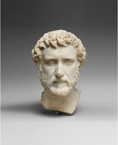 Limestone male head